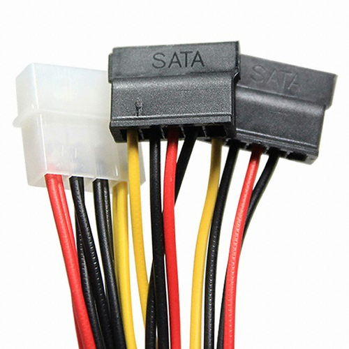 IDE 4핀 to SATA x2 Y 전원 케이블
