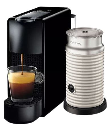 네스프레소 에센자 미니 C30 + 에어로치노3 (블랙+화이트)