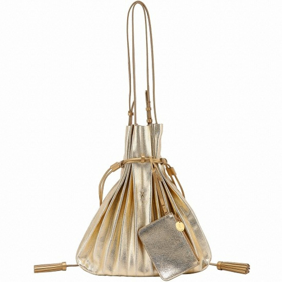 Lucky Pleats Shopper (Cracked Gold)
