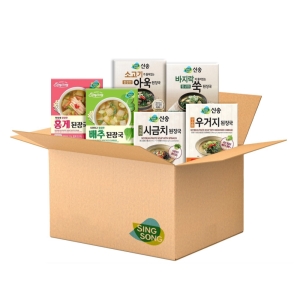 신송 된장국 6종 세트 홍게+우거지+시금치+배추+소고기아욱+바지락쑥 30인분