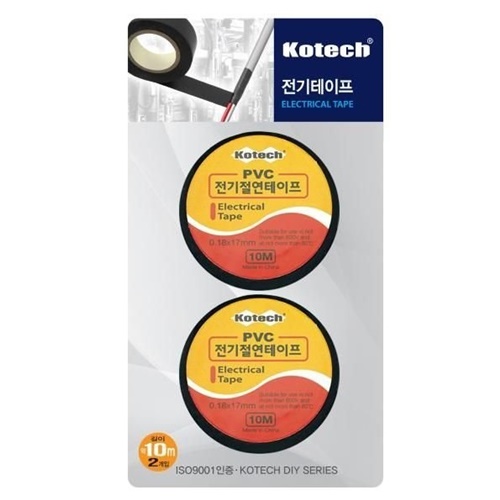 코텍스 전기테이프 2P K-5051 (17mm x 10m, 1개)_이미지