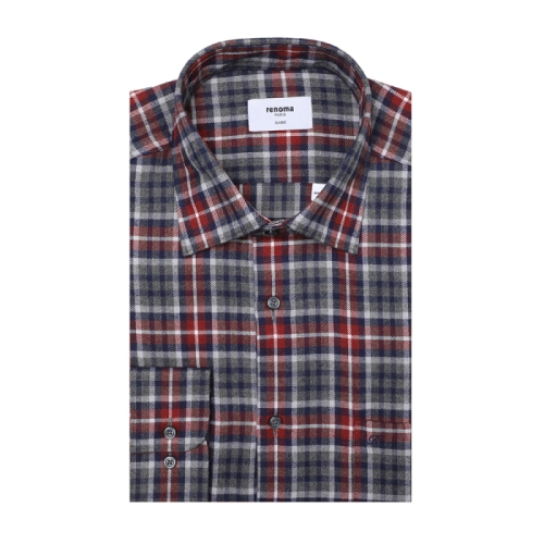 레노마 변형타탄기모 체크남방RPWSG0044GYIN