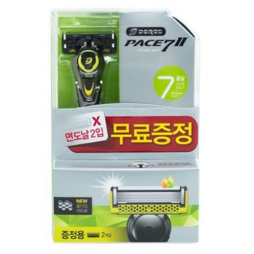 도루코 페이스7 II + 면도날 (면도기1개+날3개)_이미지
