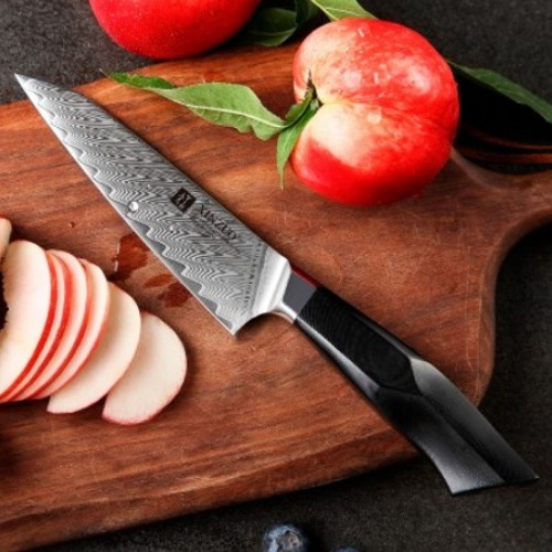 신주오 ㅤ다마스커스 유틸리티 나이프 (12.8cm)_이미지