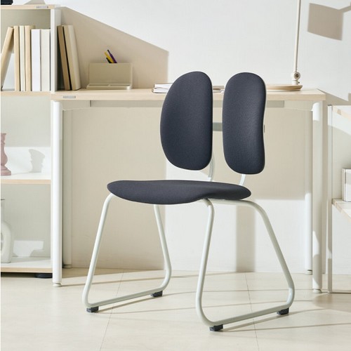 듀오백 D-043W 집중력 책상 공부 의자 (패브릭좌판)_이미지