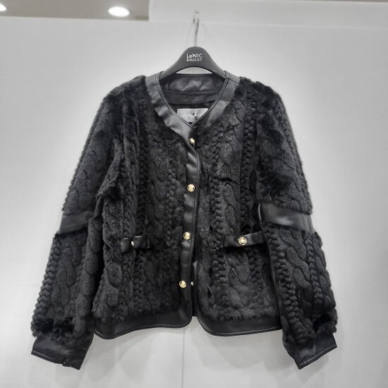 르니앤맥코이 페이크 밍크 퍼 배색 재킷 ML12MJ722_이미지