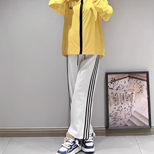 패션 밴딩 디자인 트레이닝 와이드 팬츠 루즈핏 운동 바지 47588591