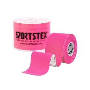 스포츠텍스 A-250 핑크 5cm 5m 근육 테이프 어깨 허리 무릎 발목 손목 손가락