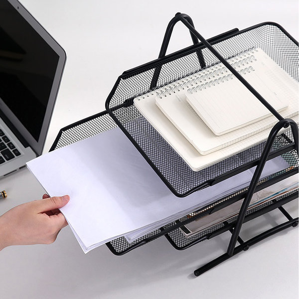 [불명] 3단 슬라이드 스틸 서류정리함_이미지