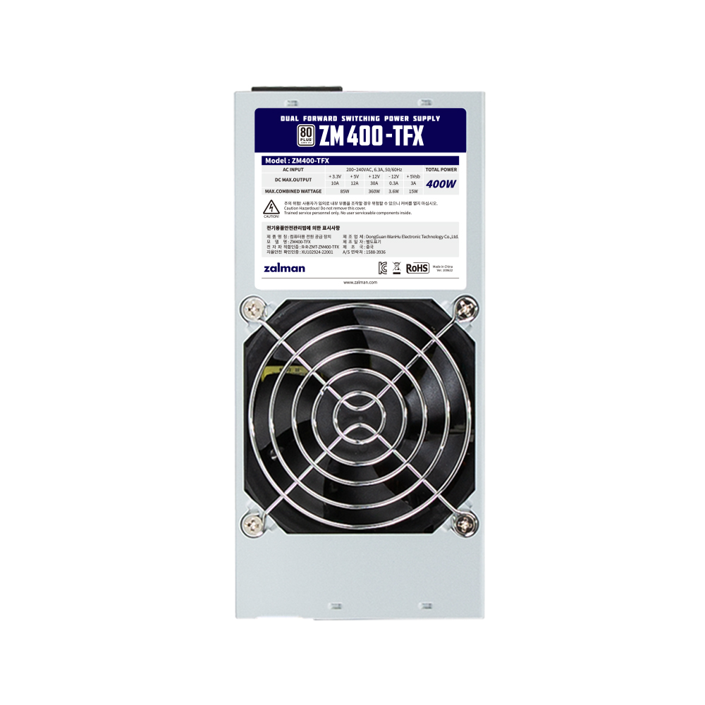 잘만 ZM400-TFX 80PLUS스탠다드 230V EU_이미지