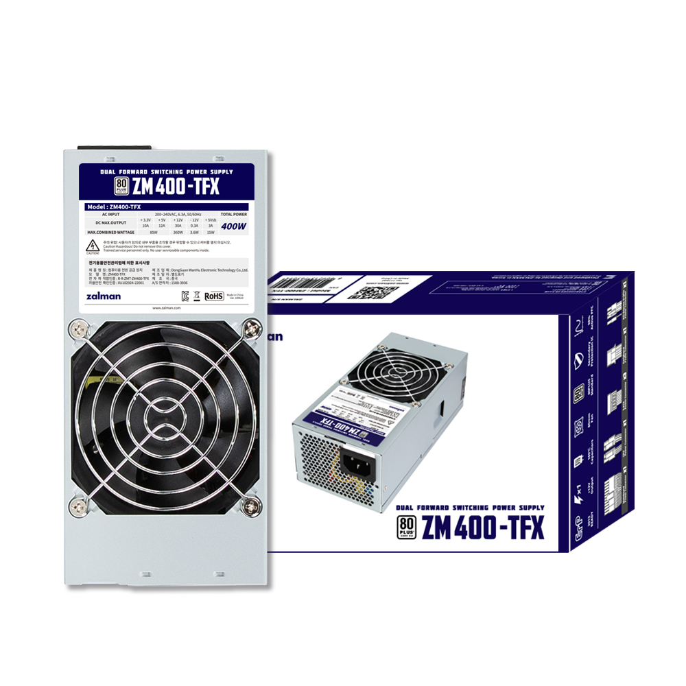 잘만 ZM400-<b>TFX</b> 80PLUS스탠다드 230V EU