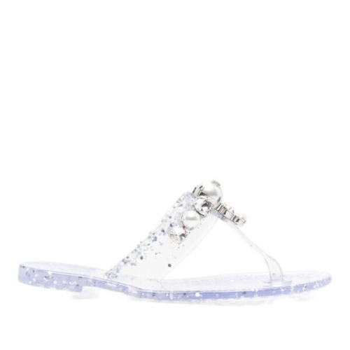 카사데이 엠벨리시먼트 오픈 토 플랫 솔 쪼리 2Y268B0101 BECPEA514