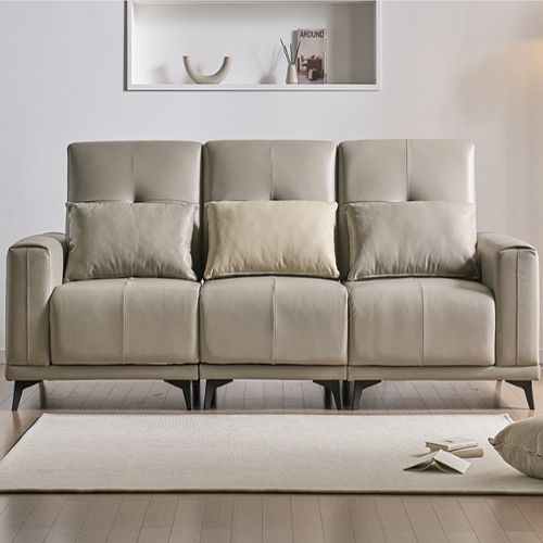 더젠 레나토 고급 모션 슬라이드 리얼 에코가죽 소파 4인용_이미지