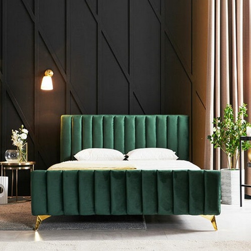 리빙디자인연구소 커프 엘핀 벨벳 침대 Q (25cm메모리폼)