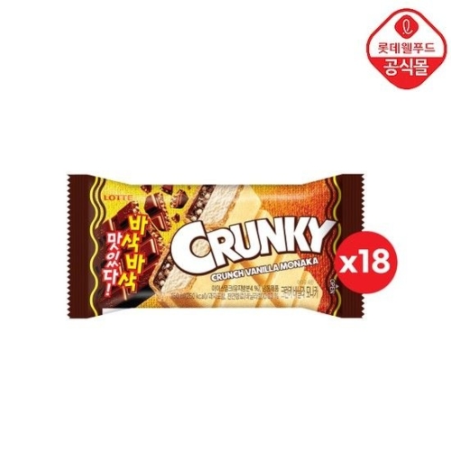 롯데제과 바삭바삭 크런키 모나카 150ml (18개)