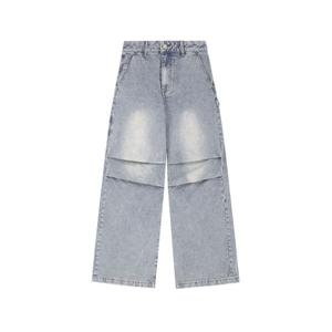 오드스튜디오 ODDSTUDIO 파라슈트 워싱 와이드 데님 팬츠 LIGHT GRAY OO3FUDP102LG 126110_이미지