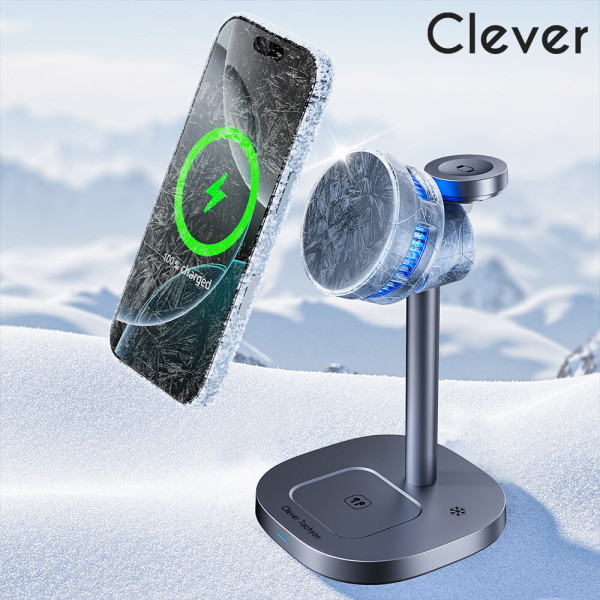 바이퍼럭스 클레버 QI2 맥세이프 3in1 펠티어 냉각 무선충전기 MPAG3 (갤럭시/애플워치용)