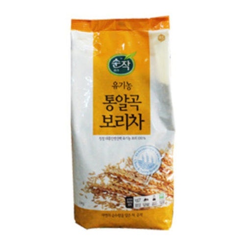샘표식품 순작 유기농 통알곡 보리차 1kg (8개)_이미지