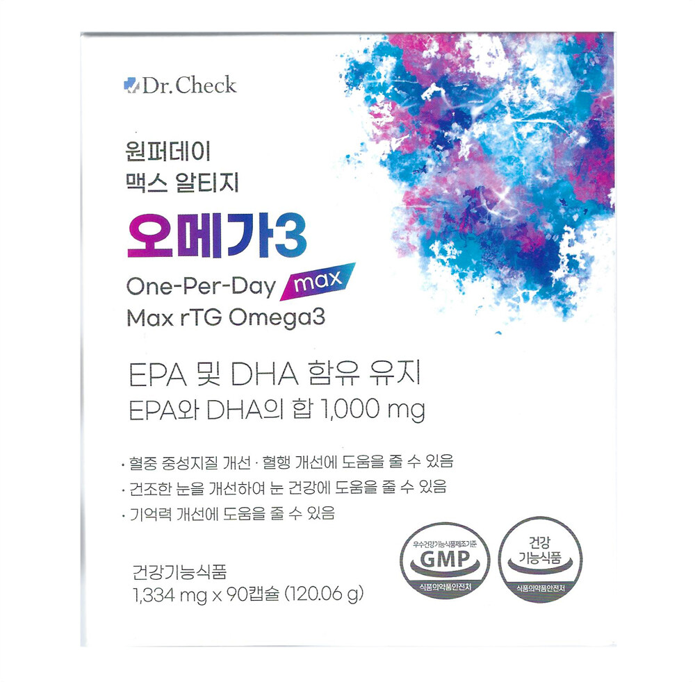  닥터체크 원퍼데이 맥스 알티지 오메가3 90캡슐 [2개]