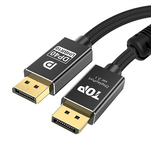 탑라인에이치디 HDTOP HT-3C DisplayPort v2.1 케이블 (2m, HT-3C046)_이미지