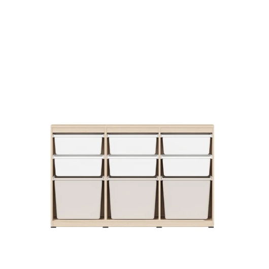 한샘 샘키즈 낮은 수납장 1305 크림오트밀_이미지