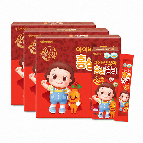 아이배냇 꼬마 홍삼젤리 15g 30포 (3개)_이미지