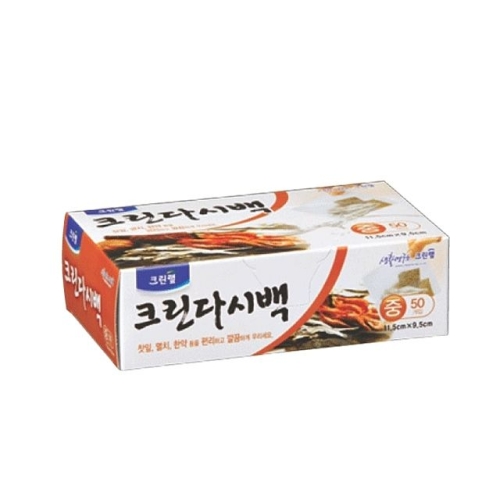 크린랲 다시백 중 50매 다시백 티백주머니 다시백티백 다시팩 육수팩 1개 1
