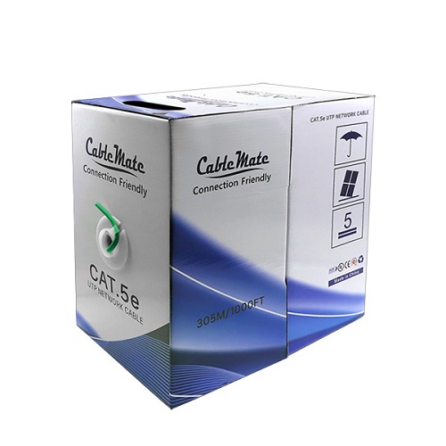 CABLEMATE CAT.5e UTP 랜케이블 박스 (초록, 305m)