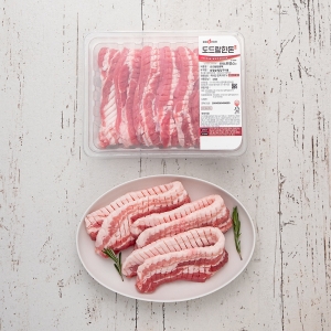 도드람푸드 도드람한돈 칼집 삼겹살 구이용 1kg (1개)_이미지