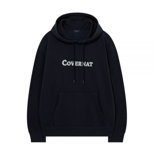 커버낫 남성 후디 센터 로고 다크 네이비 AS857817_이미지