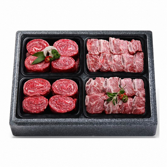 횡성한우 정성 갈비혼합세트 1호 2.6kg