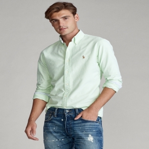  폴로랄프로렌 Custom Fit Oxford Shirt (green) 상품이미지