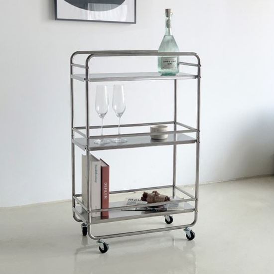 코시나  이동식 스텐 슬림 3단 트롤리