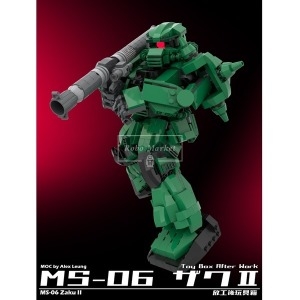 무비 호환 건담 Zaku mech 메카 전투 로봇 세트 MOC-MS06 자쿠 신제품 창작
