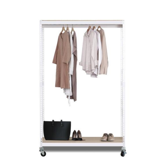 스피드랙 이동식행거 2단1봉 트롤리 시스템행거 1100x400 (195cm(높이))_이미지