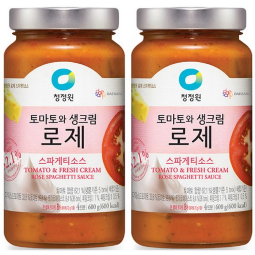 청정원 로제 스파게티소스 600g (2개)_이미지