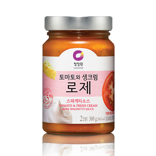 대상 청정원 토마토와 생크림 로제 스파게티소스 600g (2개)