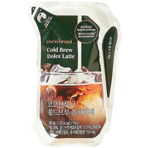 비락 코코브루니 콜드브루 돌체라떼 200ml (24개)_이미지
