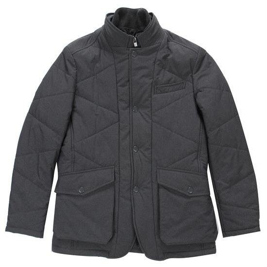 LF TNGT 다크그레이 탈착 덧카라 패딩 자켓 TGJ06D151DE