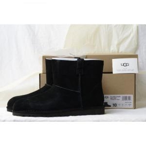 UGG 여성 클래식 언라이닝 미니 Perf 부츠 1016852 블랙 레더 US 10 UK 8.5