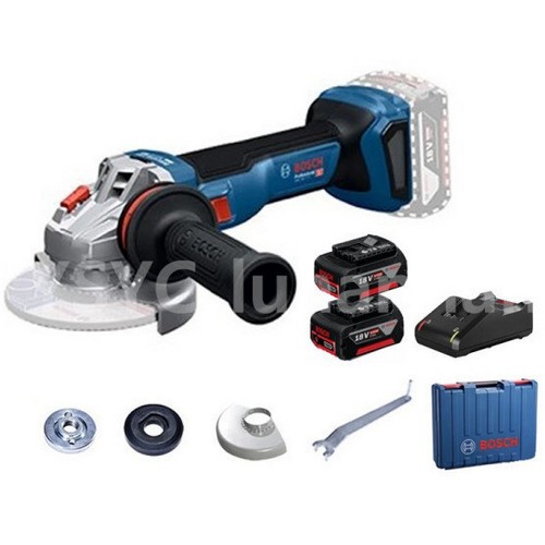 보쉬 5인치 GWS 18V-11 S 해외구매 (5.0Ah, 배터리 2개)_이미지