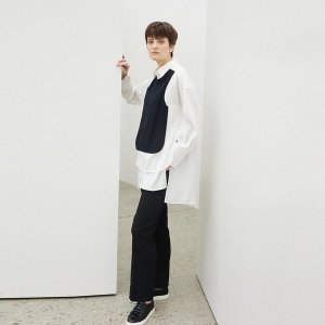 울 니트 블록 셔츠 LMSB107-0 천안아산점