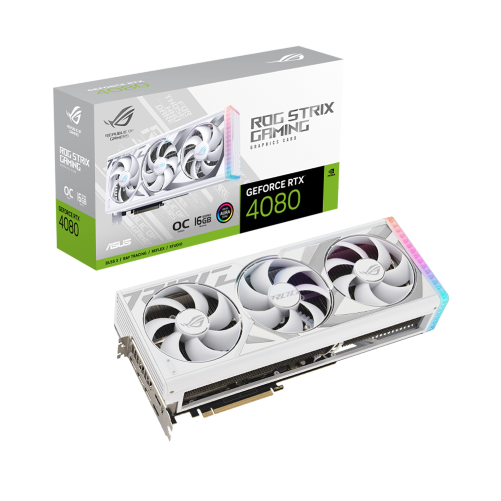 ASUS ROG STRIX 지포스 RTX 4080 O16G GAMING OC D6X 16GB White 인텍앤컴퍼니