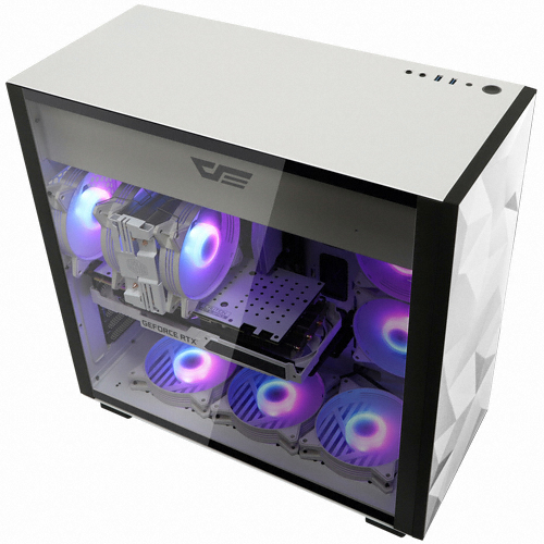 darkFlash DLE21 RGB 강화유리 (화이트)_이미지