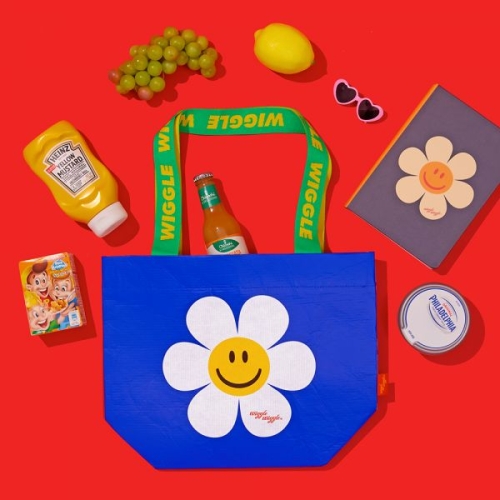 타포린백 에코백 리유저블 쇼퍼백 S Smile We Love Blue 357848