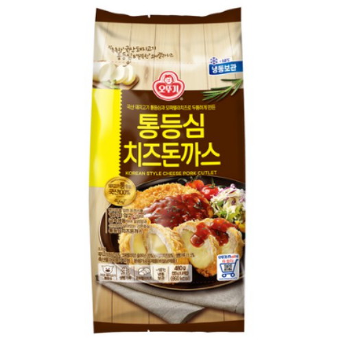 오뚜기 통등심 치즈돈까스 480g (4개)_이미지