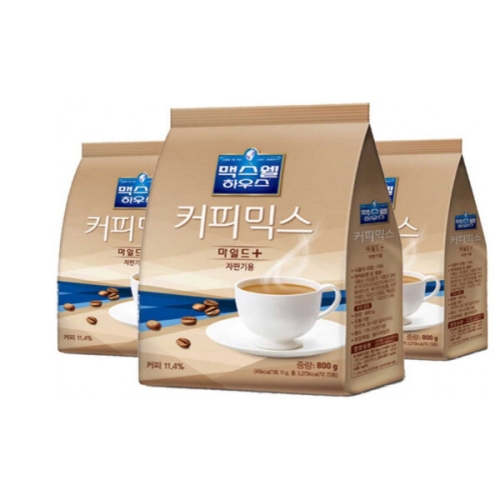 동서식품 맥스웰하우스 커피믹스 마일드 플러스 800g (24개)_이미지