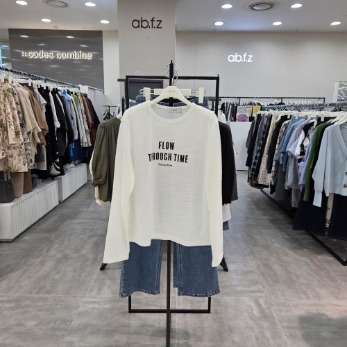 AFZ4HK40/ 기본 라운드 쭉 티셔츠_IC