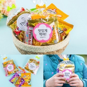 한봄 학급 단체간식 선물 개별 포장 과자 꾸러미 구디백 1109960