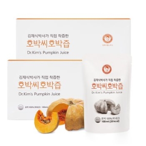 경북대학교포도마을 김재식박사가 직접 착즙한 호박씨호박즙 100ml 30포 (2개)_이미지